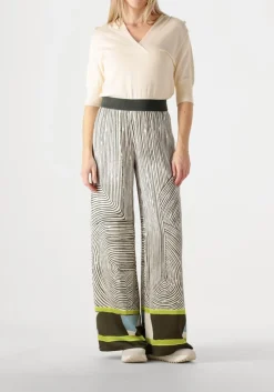 groene caroline biss wijde broek 1555