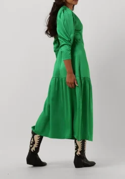 groene co'couture midi jurk mira wrap dress