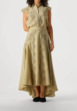 groene copenhagen muse maxirok cole skirt