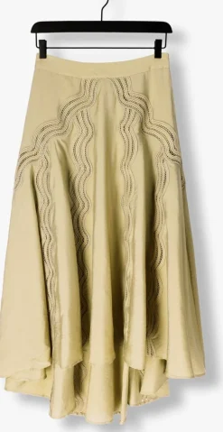 groene copenhagen muse maxirok cole skirt