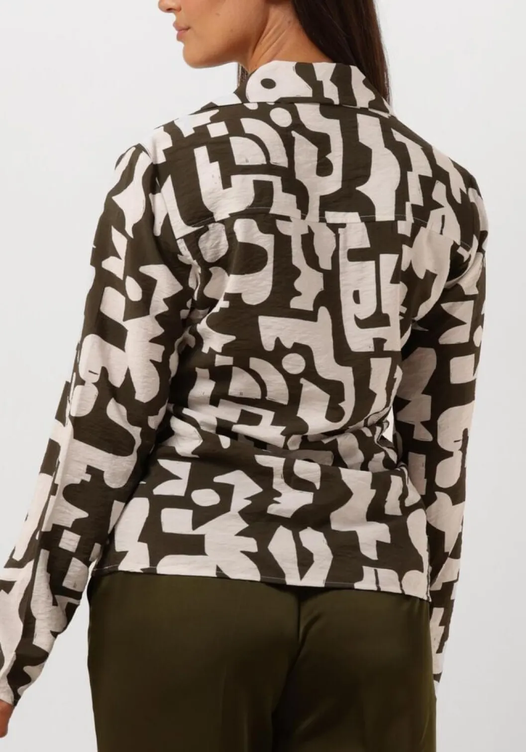 groene dante6 blouses print smock blouse