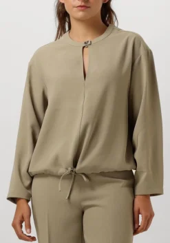 groene dante6 top thorn drawstring cord top