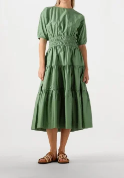 groene devotion midi jurk geraros