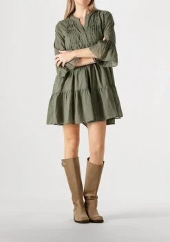 groene devotion mini jurk neon