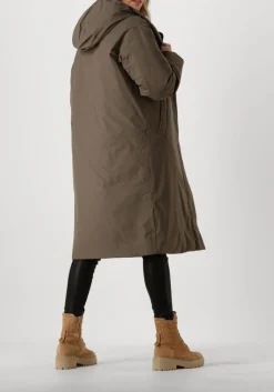 groene elvine gewatteerde jas saira