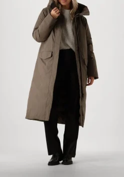 groene elvine gewatteerde jas asha