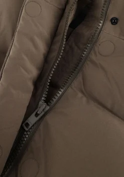 groene elvine gewatteerde jas vesper