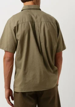groene forét casual overhemd serene linen ss shirt