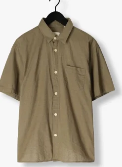 groene forét casual overhemd serene linen ss shirt