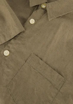 groene forét casual overhemd serene linen ss shirt