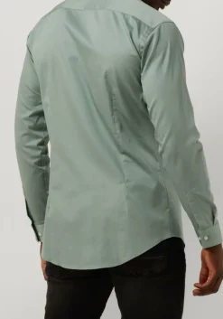 groene genti klassiek overhemd s9254-1109