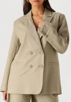 groene gestuz blazer gzizza linen blazer