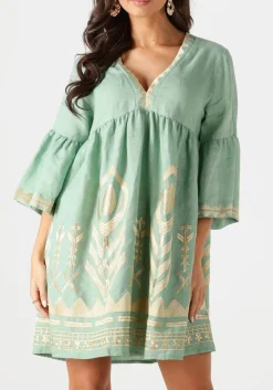 groene greek archaic kori mini jurk 231114