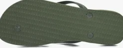 groene havaianas teenslippers brasil logo