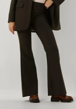 groene janice flared broek flared broek dames tyrone