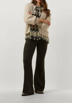 groene janice flared broek flared broek dames tyrone