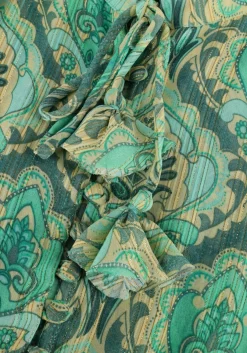 groene janice mini jurk ari print