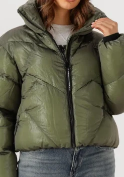 groene krakatau gewatteerde jas qw531