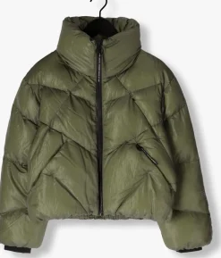 groene krakatau gewatteerde jas qw531
