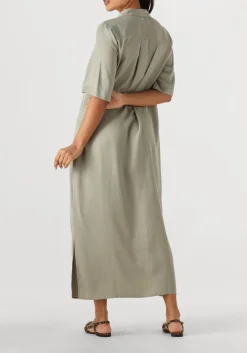 groene mos mosh midi jurk mmether cnet dress