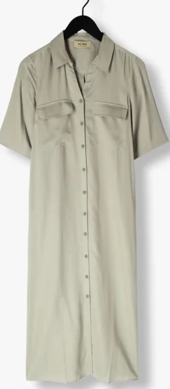 groene mos mosh midi jurk mmether cnet dress