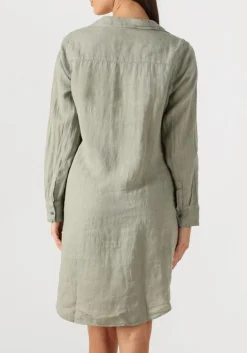 groene mos mosh mini jurk mmrielle linen dress
