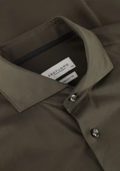 groene profuomo klassiek overhemd shirt x-cutaway sc sf japanese knitted