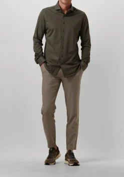 groene profuomo klassiek overhemd shirt x-cutaway sc sf japanese knitted