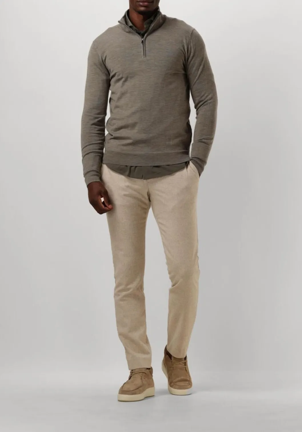 groene profuomo klassiek overhemd shirt x-cutaway sc sf japanese knitted