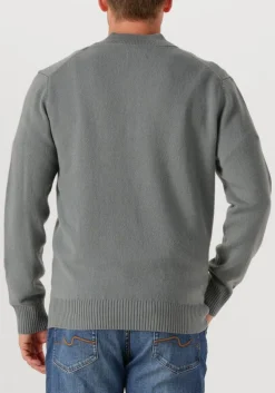 groene stefano lauran trui half zip l