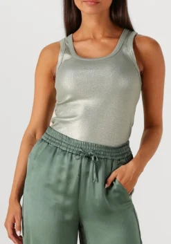 groene summum top rib tanktop cotton rib