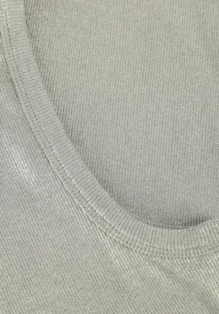 groene summum top rib tanktop cotton rib