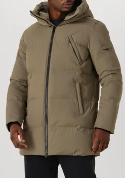 khaki genti gewatteerde jas chris