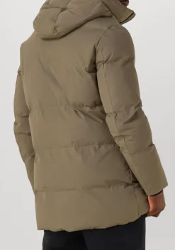 khaki genti gewatteerde jas chris