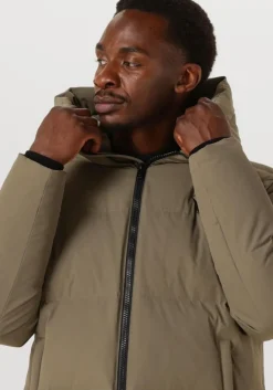 khaki genti gewatteerde jas chris