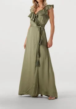 khaki nema maxi jurk n162