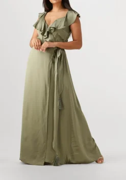 khaki nema maxi jurk n162