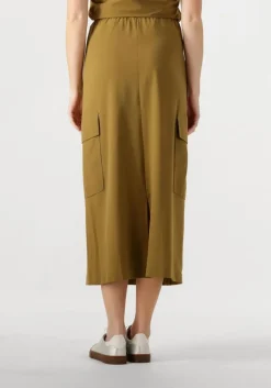 khaki penn & ink midirok skirt