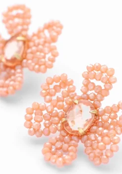 koraal lott. gioielli oorbellen blooming flower m