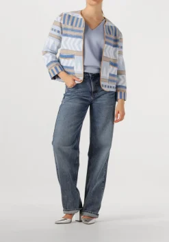 lichtblauwe aaiko trui adry vis 436