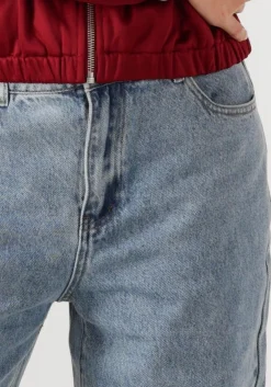 lichtblauwe alix the label wide jeans ladies woven denim pants