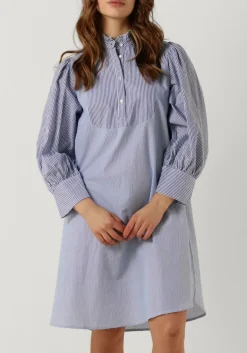 lichtblauwe antik batik mini jurk polette dress