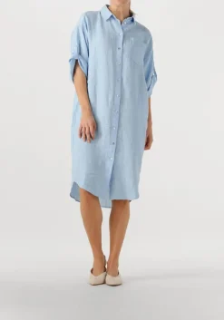 lichtblauwe bellamy midi jurk fay