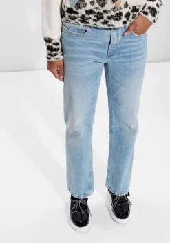 lichtblauwe cambio straight leg jeans gini