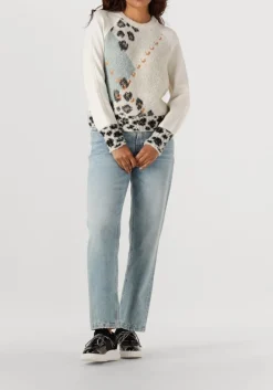 lichtblauwe cambio straight leg jeans gini