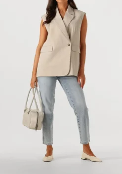 lichtblauwe closed mom jeans pedal pusher