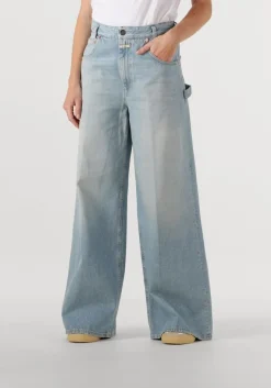 lichtblauwe closed straight leg jeans morus