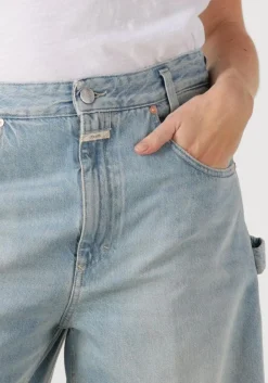 lichtblauwe closed straight leg jeans morus