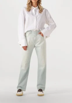 lichtblauwe closed straight leg jeans jonta