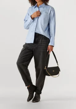 lichtblauwe co'couture blouses poppy cuff shirt